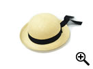 幼稚園帽子：656　麦わら帽　セーラー型